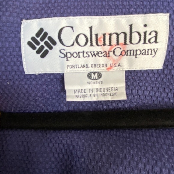 Columbia Convert Jacket Womens Med Purple Yellow Vintage Y2K Convertible Hooded - Picture 12 of 14